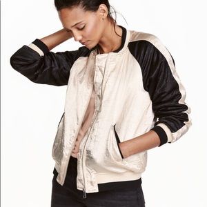 Satin Bomber Jacket